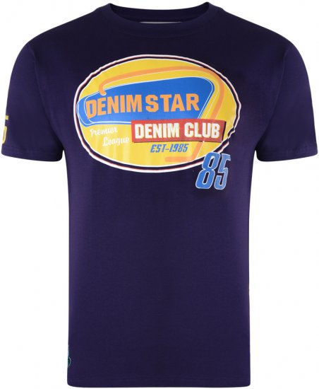 Kam Jeans Star 2-pack T-shirt Grey/Purple - T-krekli - T-krekli - 2XL-14XL