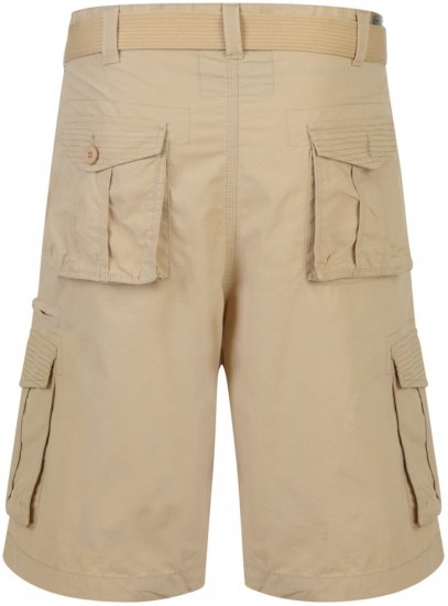 Kam Jeans Belted Cargo Shorts Stone - Šorti - Šorti - W40-W60
