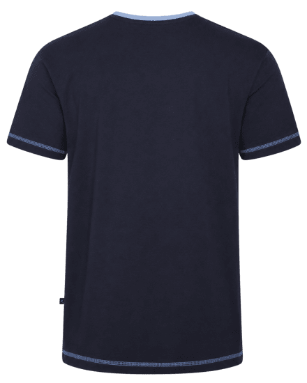Kam Jeans 5780 Cut And Sew Panel T-Shirt Navy - T-krekli - T-krekli - 2XL-14XL