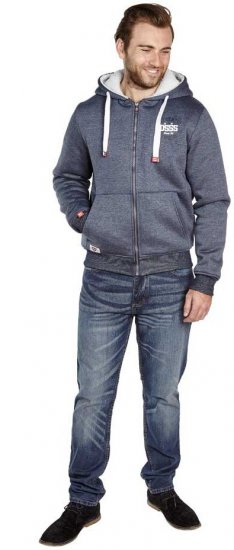 D555 Halbert Fur Lined Hood Full Zipper - Džemperi un džemperi ar kapuci - Džemperi - 2XL-14XL