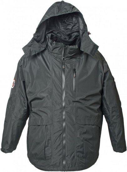 Marc & Mark 3-in-1 Genf Winter Jacket Black - Jakas & Lietus apģērbs - Jakas - 2XL-8XL