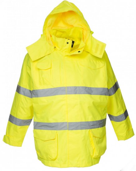 Marc & Mark Hi Vis Rainjacket Yellow - Darba apģērbs - Darba apģērbs - 3XL-10XL
