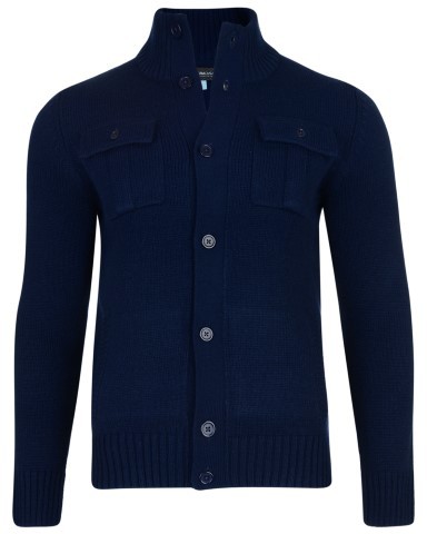 Kam Jeans Button Thru Knit Cardigan Navy - Džemperi un džemperi ar kapuci - Džemperi - 2XL-8XL