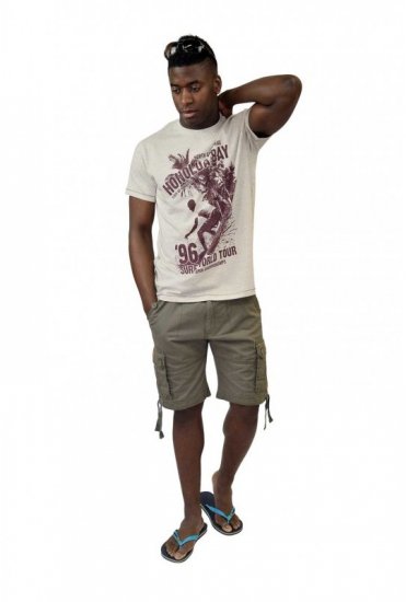 D555 CLAYTON Honolua Bay T-shirt White Marl - T-krekli - T-krekli - 2XL-14XL
