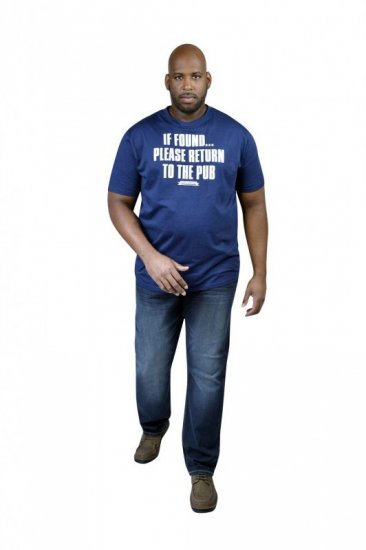 D555 SIMON 'Return To The Pub' T-Shirt Navy - T-krekli - T-krekli - 2XL-14XL