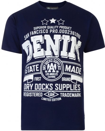 Kam Jeans San Francisco State 2-pack T-shirt - T-krekli - T-krekli - 2XL-14XL