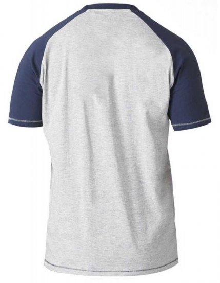 D555 HIRALDO T-Shirt Grey/Navy - T-krekli - T-krekli - 2XL-14XL