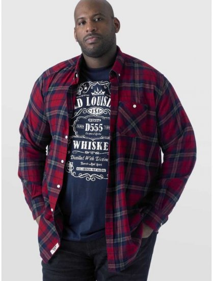 D555 Richard Long Sleeve Shirt & T-shirt Combo - Krekli - Krekli - 2XL-8XL
