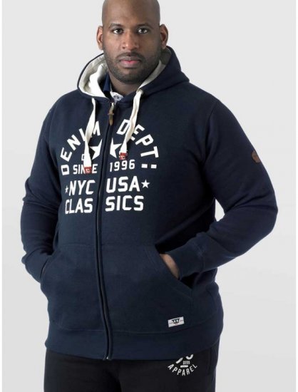 D555 Upton Hoodie Navy - Džemperi un džemperi ar kapuci - Džemperi - 2XL-14XL