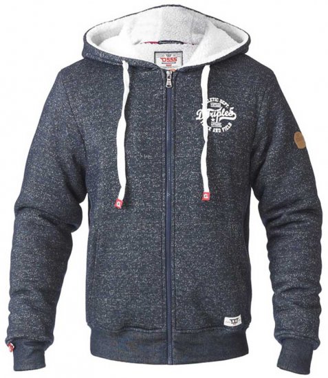 D555 Hulk Fur Lined Zipper Hood Navy - Džemperi un džemperi ar kapuci - Džemperi - 2XL-14XL