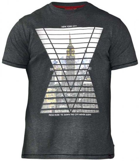 D555 Rox T-shirt Charcoal - T-krekli - T-krekli - 2XL-14XL