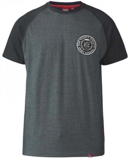 D555 Spencer T-shirt Charcoal - T-krekli - T-krekli - 2XL-14XL