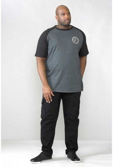D555 Spencer T-shirt Charcoal - T-krekli - T-krekli - 2XL-14XL