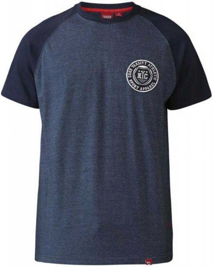 D555 Spencer T-shirt Navy - T-krekli - T-krekli - 2XL-14XL