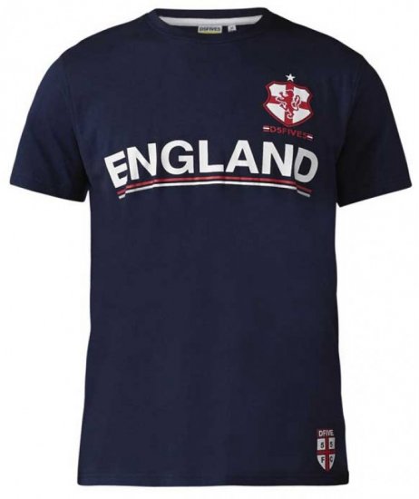 D555 Leon T-shirt Navy - T-krekli - T-krekli - 2XL-14XL