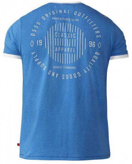 D555 Otis T-shirt Blue - T-krekli - T-krekli - 2XL-14XL