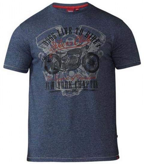 D555 Bradley T-shirt Blue - T-krekli - T-krekli - 2XL-14XL