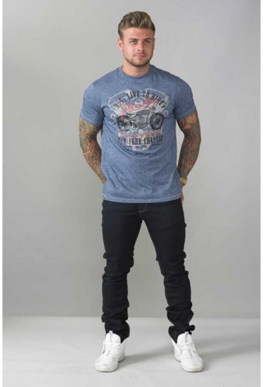 D555 Bradley T-shirt Blue - T-krekli - T-krekli - 2XL-14XL