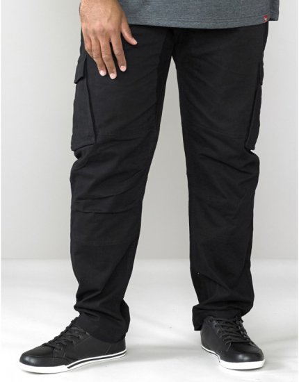 D555 Nelson Stretch Tapered Cargo Pants Black - Džinsi un bikses - Džinsi un Bikses - W40-W70