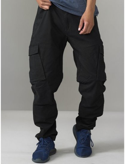 D555 Nelson Stretch Tapered Cargo Pants Black - Džinsi un bikses - Džinsi un Bikses - W40-W70