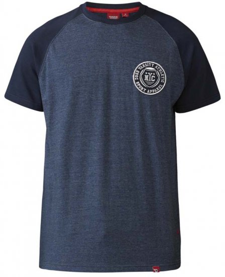 D555 Spencer T-shirt Navy - T-krekli - T-krekli - 2XL-14XL