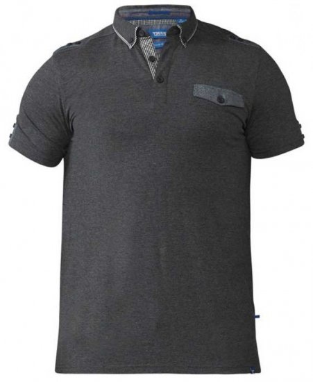 D555 Hogan Polo Charcoal - Polo krekli - Polo krekli - 2XL-8XL