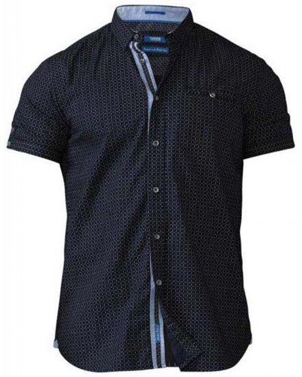 D555 Republic Short Sleeve Shirt Navy - Krekli - Krekli - 2XL-8XL
