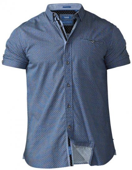 D555 Limburg Short Sleeve Shirt Blue - Krekli - Krekli - 2XL-8XL