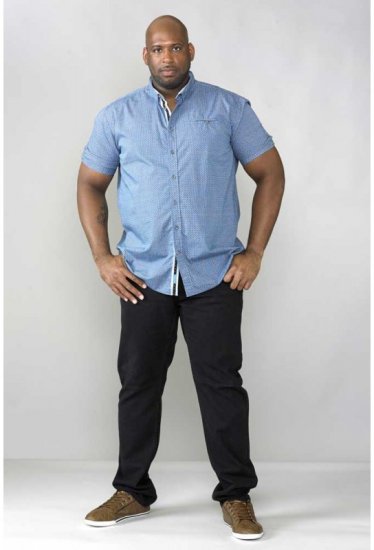 D555 Limburg Short Sleeve Shirt Blue - Krekli - Krekli - 2XL-8XL