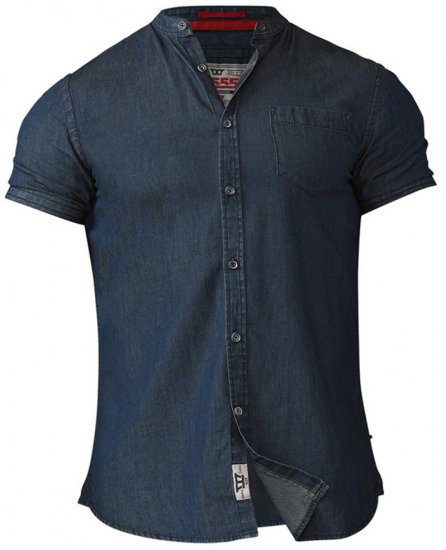 D555 Astra Short Sleeve Denim Shirt - Krekli - Krekli - 2XL-8XL