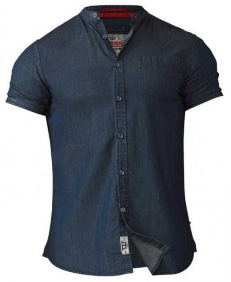 D555 Astra Short Sleeve Denim Shirt - Krekli - Krekli - 2XL-8XL