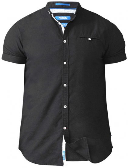 D555 Dwight Short Sleeve Shirt Black - Krekli - Krekli - 2XL-8XL