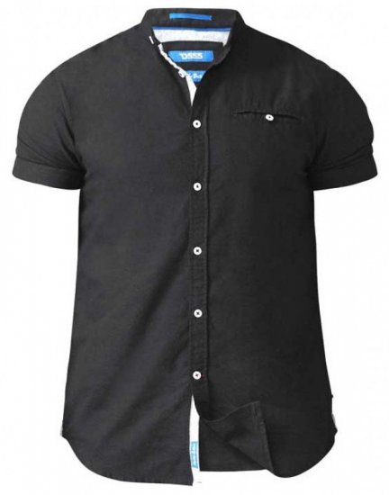 D555 Dwight Short Sleeve Shirt Black - Krekli - Krekli - 2XL-8XL