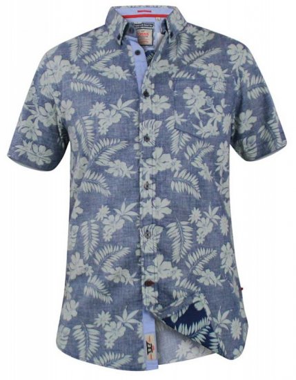 D555 Oswald Short Sleeve Hawaii Shirt - Krekli - Krekli - 2XL-8XL
