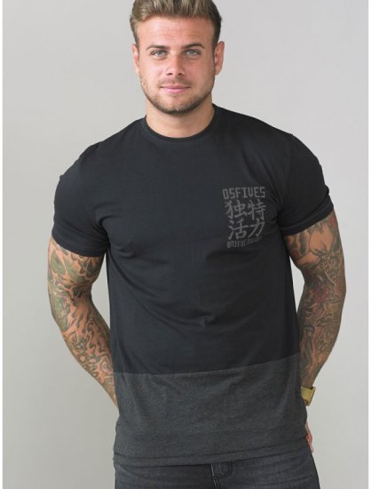 D555 Emerson T-shirt Black & Charcoal - T-krekli - T-krekli - 2XL-14XL