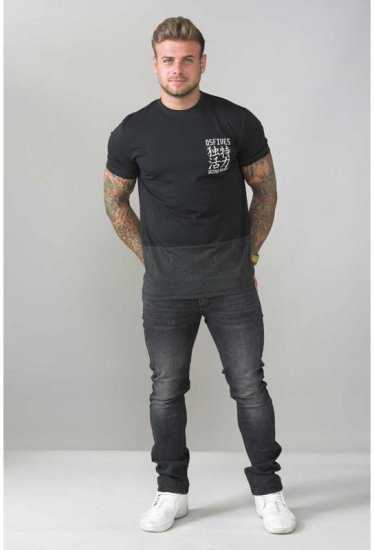 D555 Emerson T-shirt Black & Charcoal - T-krekli - T-krekli - 2XL-14XL
