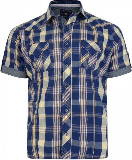 Kam Jeans 6148 Short Sleeve Shirt Safari - Krekli - Krekli - 2XL-8XL