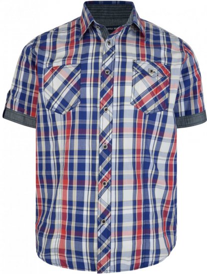 Kam Jeans 6149 Short Sleeve Shirt Stone - Krekli - Krekli - 2XL-8XL