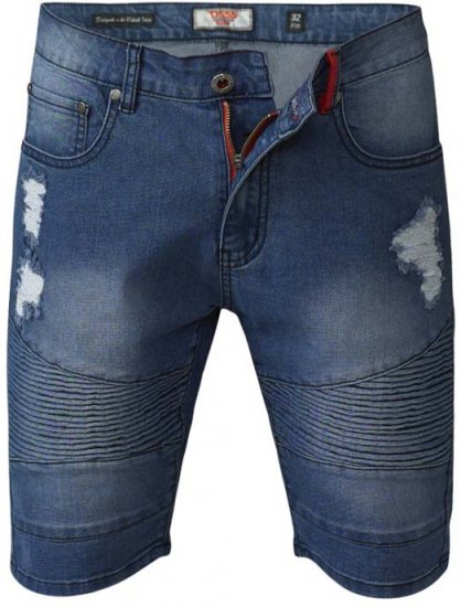 D555 Rodrigo Stretch Biker Style Shorts - Šorti - Šorti - W40-W60