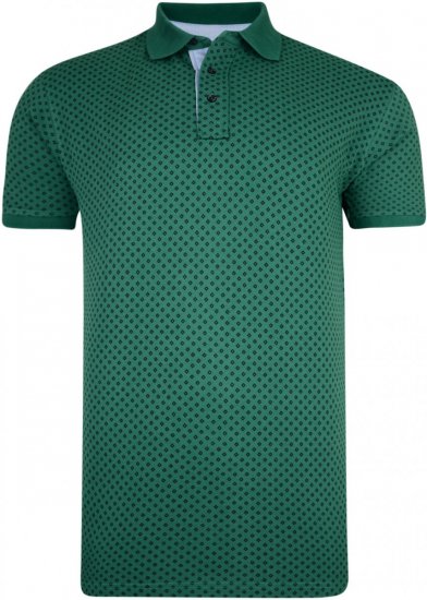 Kam Jeans 5224 Diamond Print Polo Pine - Polo krekli - Polo krekli - 2XL-8XL