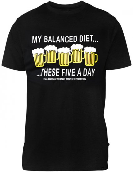 D555 Madison T-shirt Black - T-krekli - T-krekli - 2XL-14XL