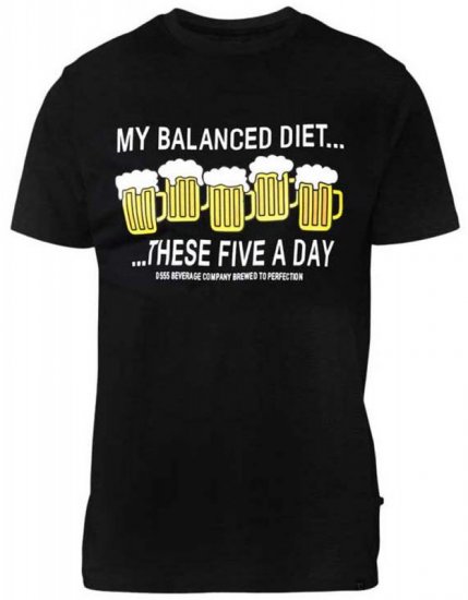 D555 Madison T-shirt Black - T-krekli - T-krekli - 2XL-14XL