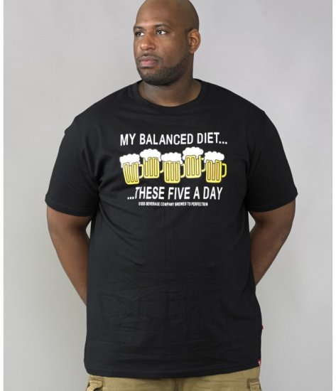 D555 Madison T-shirt Black - T-krekli - T-krekli - 2XL-14XL