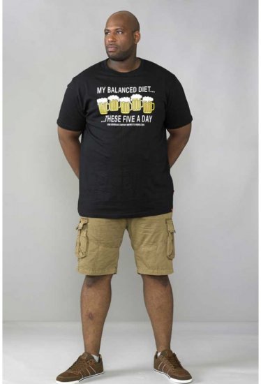 D555 Madison T-shirt Black - T-krekli - T-krekli - 2XL-14XL