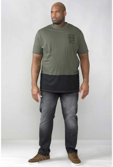 D555 Emerson T-shirt Khaki & Black - T-krekli - T-krekli - 2XL-14XL
