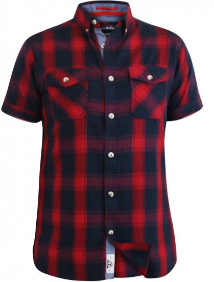 D555 Oliver Short Sleeve Shirt - Krekli - Krekli - 2XL-8XL