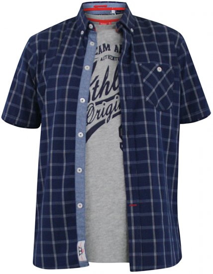 D555 Liberty Short Sleeve Shirt & T-shirt Combo - Krekli - Krekli - 2XL-8XL