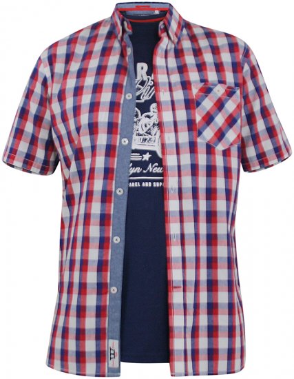 D555 Hadwin Short Sleeve Shirt & T-shirt Combo - Krekli - Krekli - 2XL-8XL