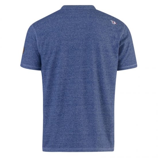 D555 Daniel Grandad T-shirt Denim - T-krekli - T-krekli - 2XL-14XL