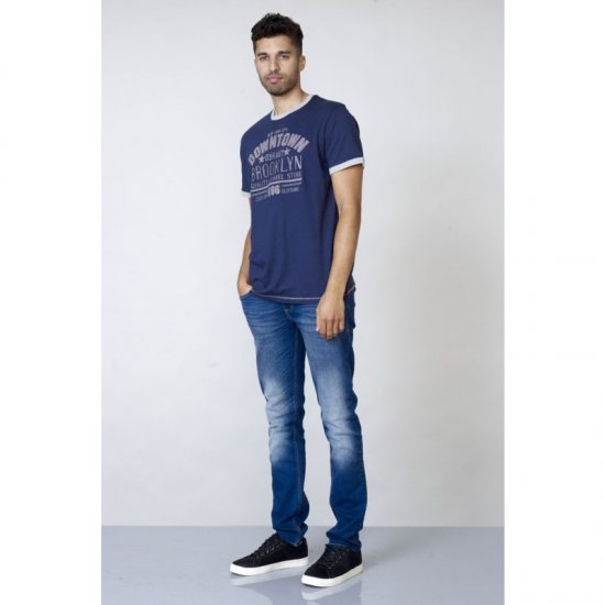 D555 Hatter T-shirt Navy - T-krekli - T-krekli - 2XL-14XL